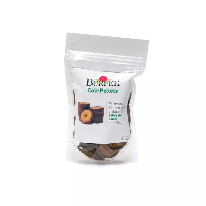 Pellets de Fibra de Coco Burpee Sustratos 20 Piezas