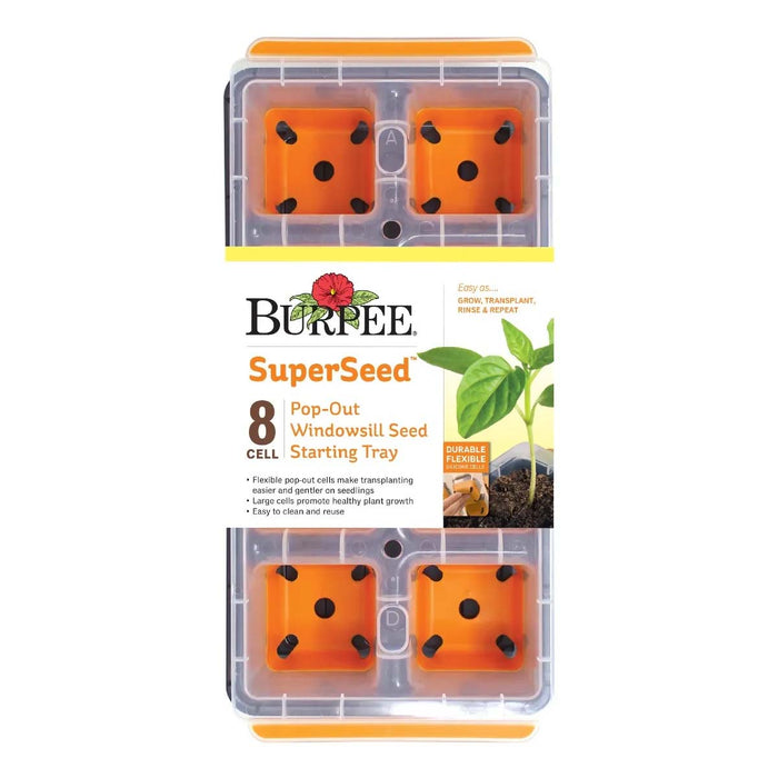 Semillero Reusable Burpee SuperSeed XL de 8 Cavidades