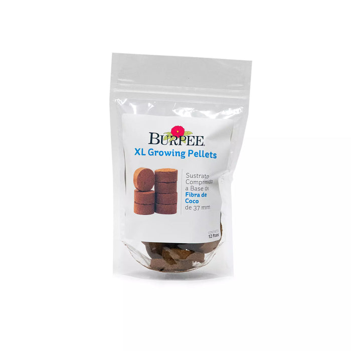 Pellets XL de Fibra de Coco Burpee Sustratos 12 Piezas