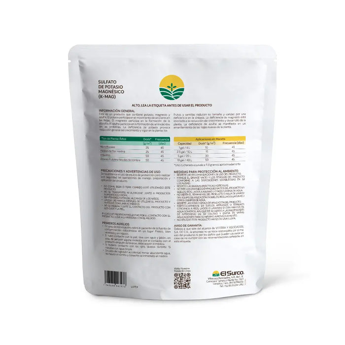 Sulfato de Potasio Magnésico0-0-22+22S  El Surco