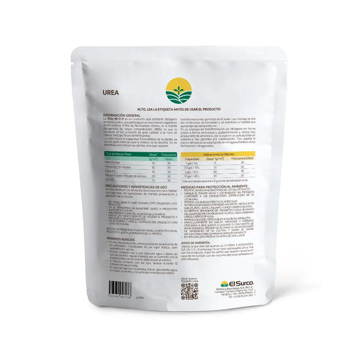 Urea Fertilizante Inorgánico  Granulado El Surco 46-0-0