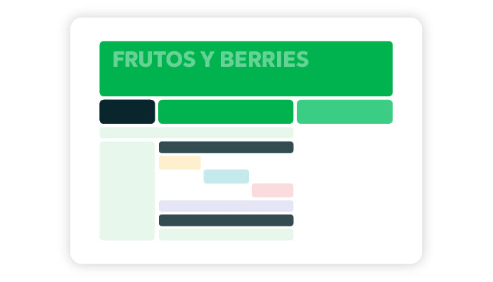 Frutos y Berrries