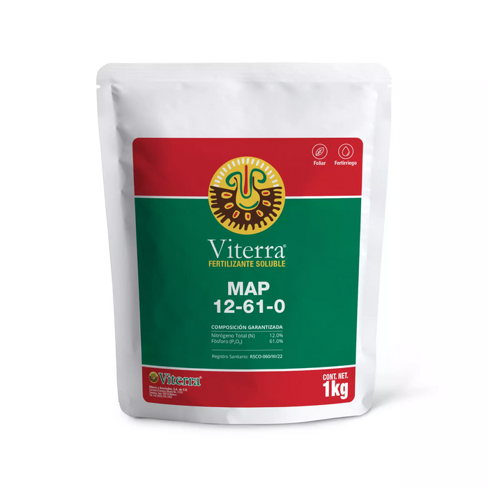 MAP 12-61-0 Fertilizante Soluble Viterra 1 kg