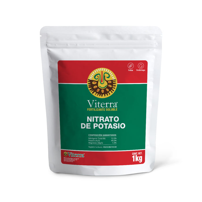 Nitrato de Potasio 12-0-44 Fertilizante Soluble Viterra 1 kg