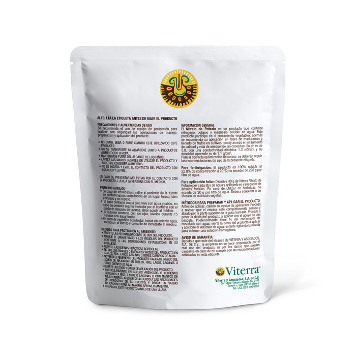 Nitrato de Potasio 12-0-44 Fertilizante Soluble Viterra 1 kg